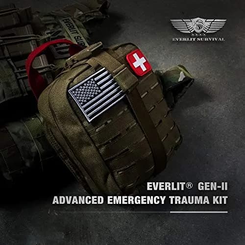 EVERLIT Advanced Emergency Trauma Kit, 92 Piece Set | Military-Grade First Aid for Outdoors & Disasters thumbnail 3