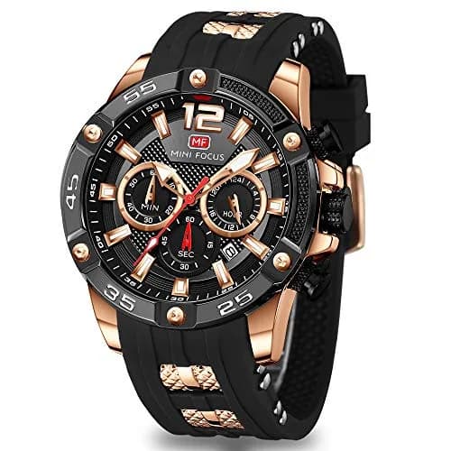 MF MINI FOCUS Men Watches Chronograph Waterproof Luminous Calendar 47mm | Casual Sport Watch for Men thumbnail 1