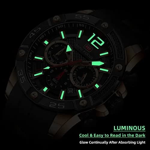 MF MINI FOCUS Men Watches Chronograph Waterproof Luminous Calendar 47mm | Casual Sport Watch for Men thumbnail 4
