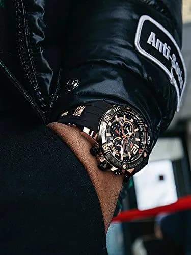 MF MINI FOCUS Men Watches Chronograph Waterproof Luminous Calendar 47mm | Casual Sport Watch for Men thumbnail 2
