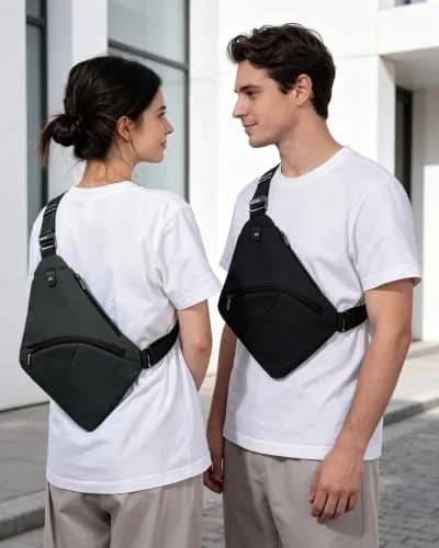 OSOCE Crossbody Bag for Men, RFID Blocking Anti-Theft, 2.0S | Waterproof Casual Daypack with Adjustable Strap thumbnail 2