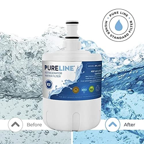 Pureline Refrigerator Water Filter 3 Count (7.5 x 9.75 x 7 inches) | NSF Certified for Taste & Odor Reduction thumbnail 2