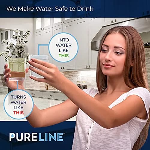 Pureline Refrigerator Water Filter 3 Count (7.5 x 9.75 x 7 inches) | NSF Certified for Taste & Odor Reduction thumbnail 4