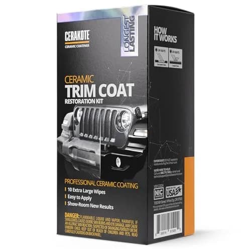 CERAKOTE Trim Coat Pro Pack 50 Count Wipes | Restores Black Plastic Trim for 200+ Washes thumbnail 8