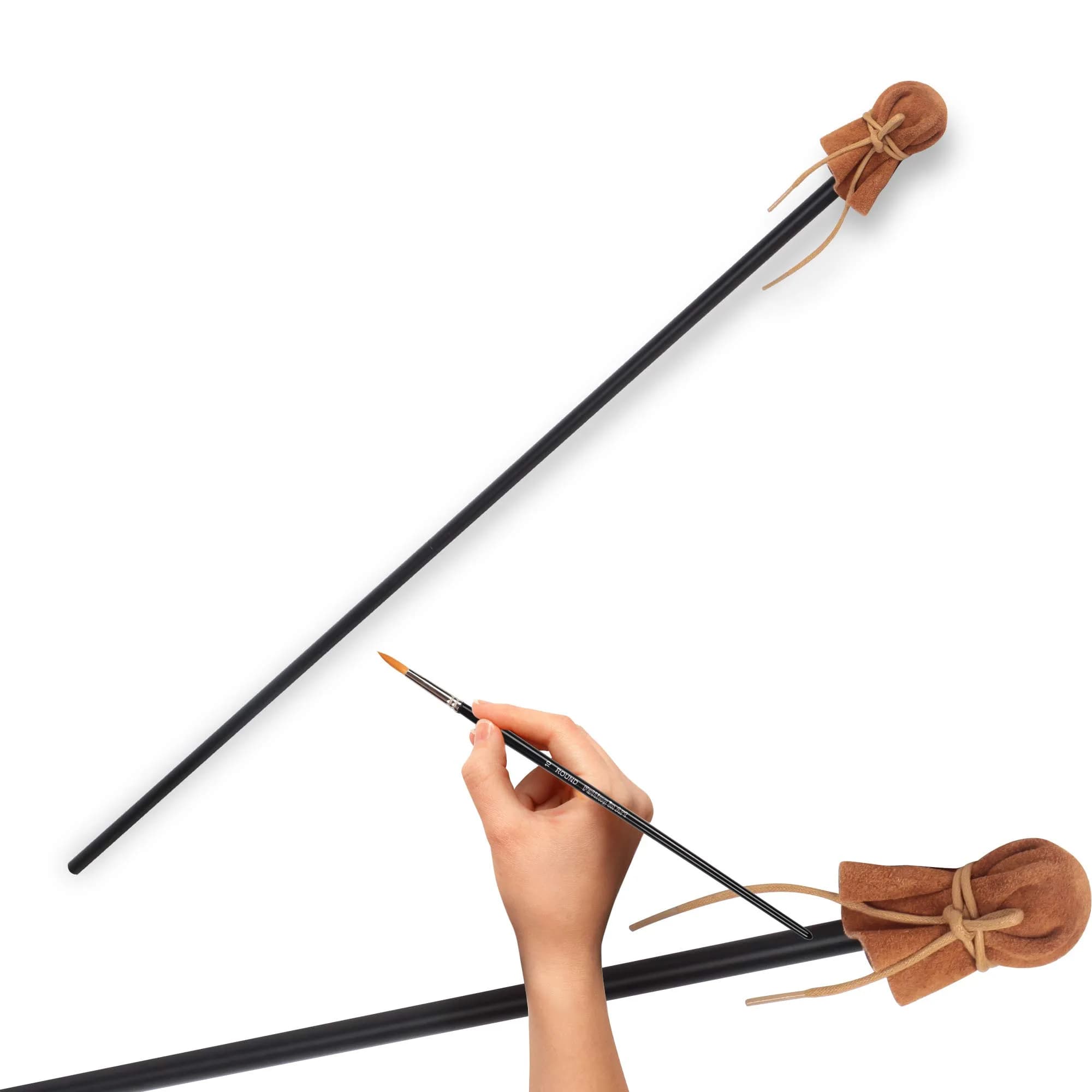 Falling in Art Mahl Stick for Steadying Painters Hand | Aluminum Artist Support Tool 33 6/7 Inches