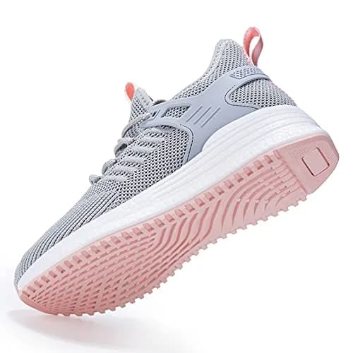 SDolphin Womens Running Tennis Shoes Grey | Breathable Mesh Memory Foam Lightweight thumbnail 4