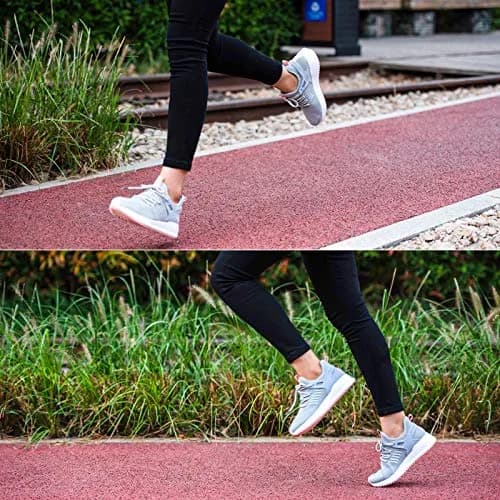 SDolphin Womens Running Tennis Shoes Grey | Breathable Mesh Memory Foam Lightweight thumbnail 5