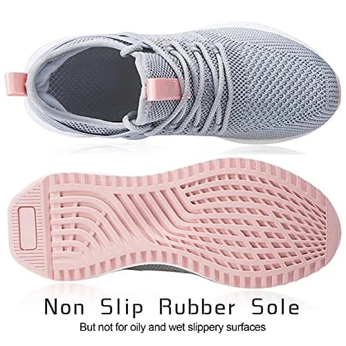 SDolphin Womens Running Tennis Shoes Grey | Breathable Mesh Memory Foam Lightweight thumbnail 3