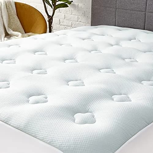 Hansleep Twin Memory Foam Mattress Topper with Gel-Infused Pillow Top Pad 99cm x 190.5cm (39" x 75") | Breathable & Supportive for Back Pain Relief thumbnail 9