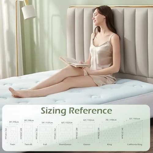 Hansleep Full Size Memory Foam Mattress Topper Pad with Cooling Gel Infusion & Bamboo Viscose Surface | 1.5 Inch (3.8 cm) thumbnail 6