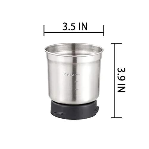 DR MILLS Stainless Steel Grinding Cup for DM-7412N & DM-7412M | SUS 304 Blade, 70g Capacity, Compatible Only with DM-7412M/DM-7412N thumbnail 4