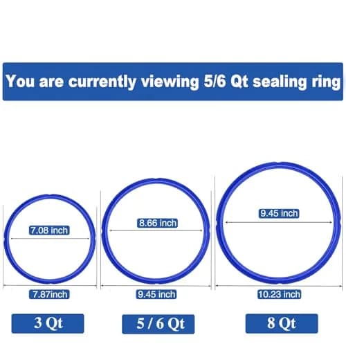 Fuator 6Qt Silicone Sealing Ring & Float Valve Caps (3-Pack) | Instant Pot Replacement Parts thumbnail 3