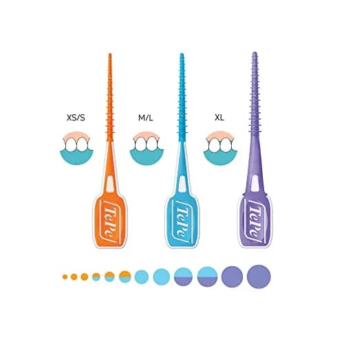 TePe Easypick Dental Picks XS/S Orange 60 Count (1.4 x 7.9 x 15.2 cm) | Patented Oral Hygiene Tool thumbnail 2
