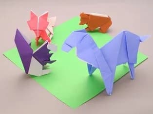 Taro's Origami Studio Large 10 Inch Square Origami Paper 50 Sheets (25cm) | Made in Japan thumbnail 5