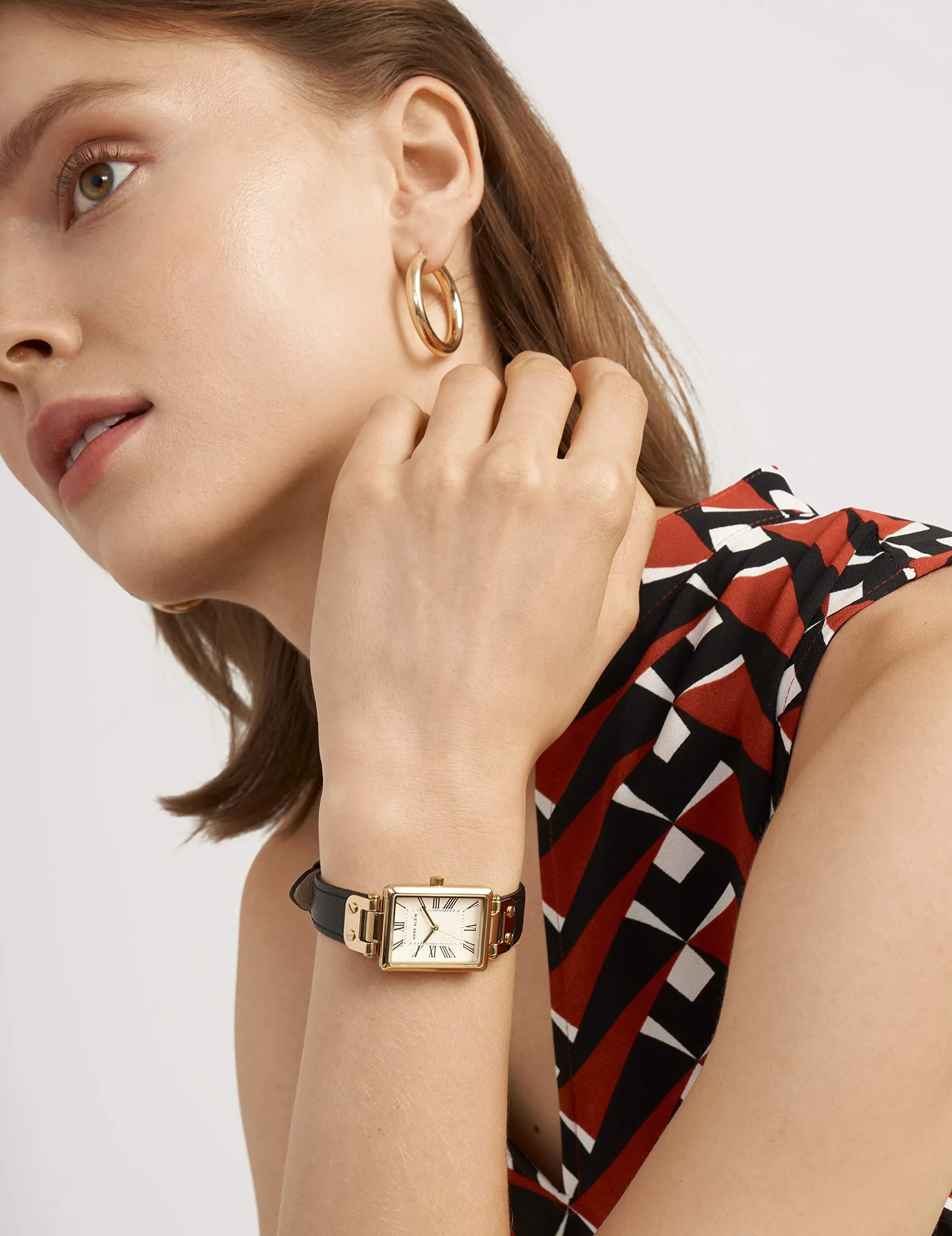Anne Klein Women's Leather Strap Watch, AK/3752 | Classic Elegance for Everyday Wear - view 2