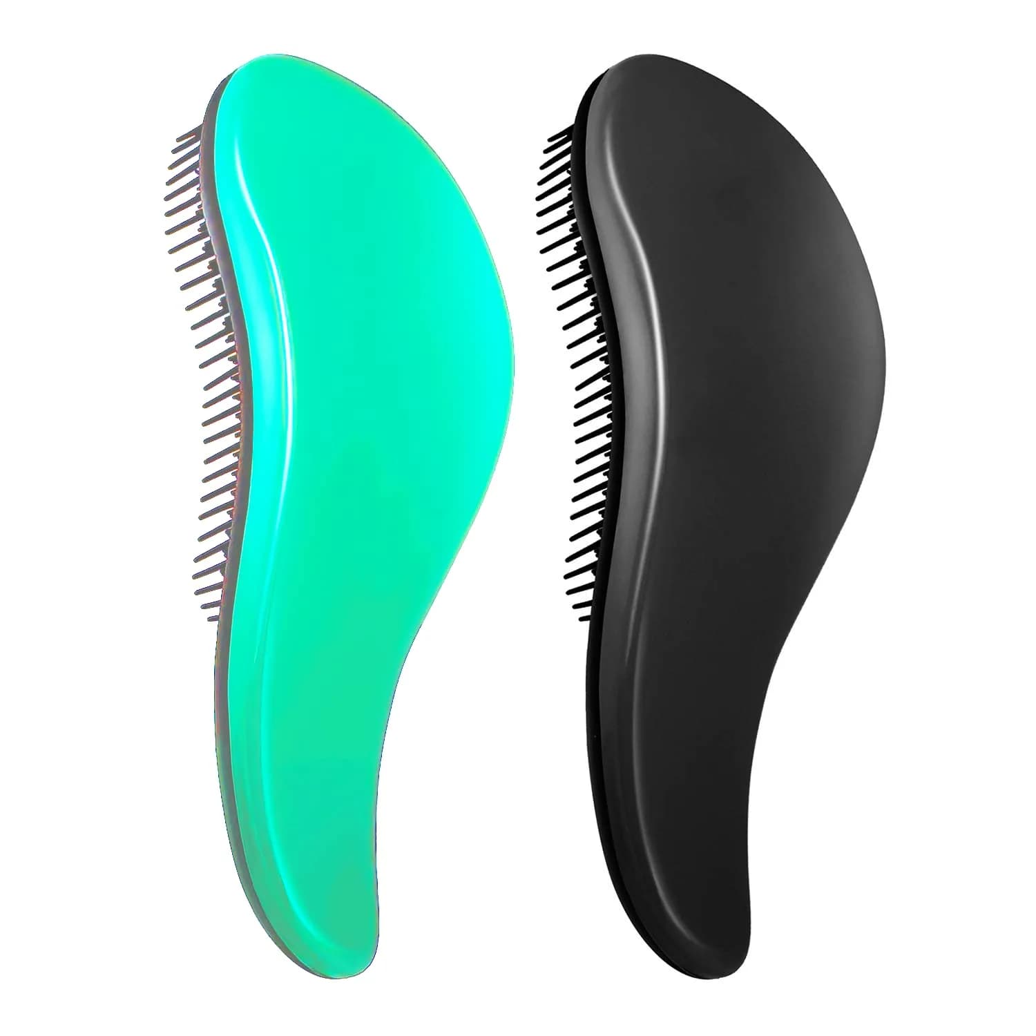 WYNK Hair Brush Detangler 2 Pack | No Pain Tangle-Free for All Hair Types