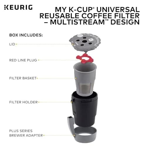 Keurig My K-Cup Reusable Coffee Filter Gray | Brew Ground Coffee with MultiStream Technology thumbnail 4