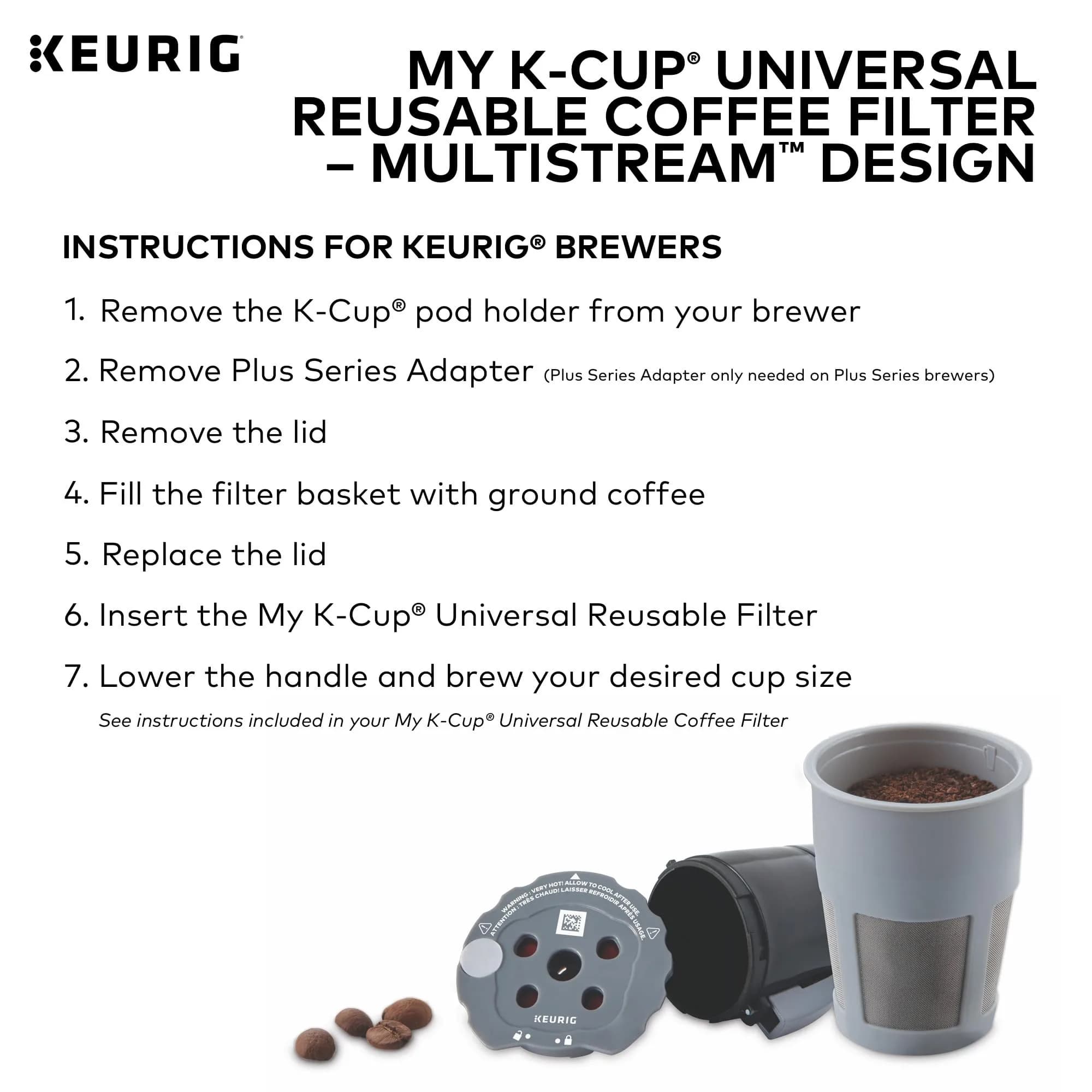 Keurig My K-Cup Reusable Coffee Filter Gray | Brew Ground Coffee with MultiStream Technology - view 5