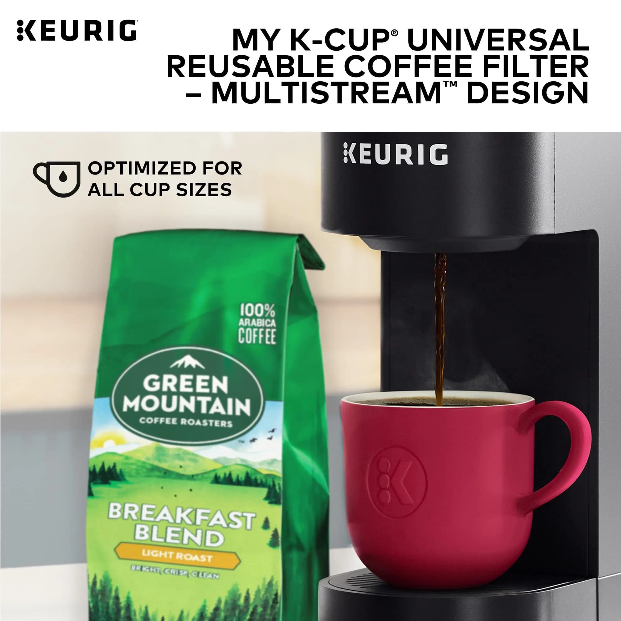 Keurig My K-Cup Reusable Coffee Filter Gray | Brew Ground Coffee with MultiStream Technology - view 9