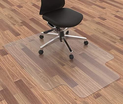 HOMEK Clear Office Chair Mat for Hardwood Floor 91cm x 122cm (36"x 48") | Protects Floors from Scratches thumbnail 1