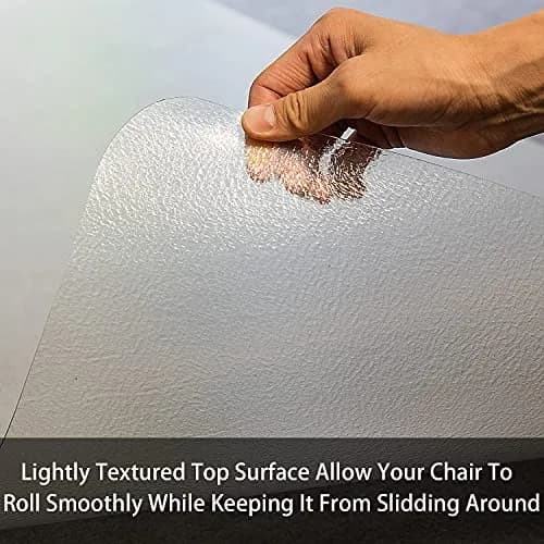 HOMEK Clear Office Chair Mat for Hardwood Floor 91cm x 122cm (36"x 48") | Protects Floors from Scratches thumbnail 3