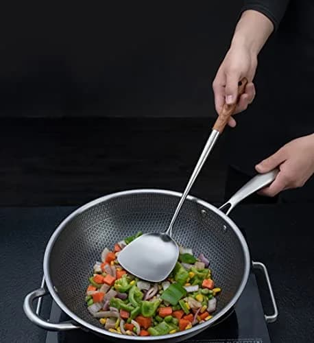 FJNATINH Wok Spatula - 17 Inch Stainless Steel Wok Turner for Cast Iron Skillet | Durable, Heat-Resistant & Dishwasher Safe thumbnail 6
