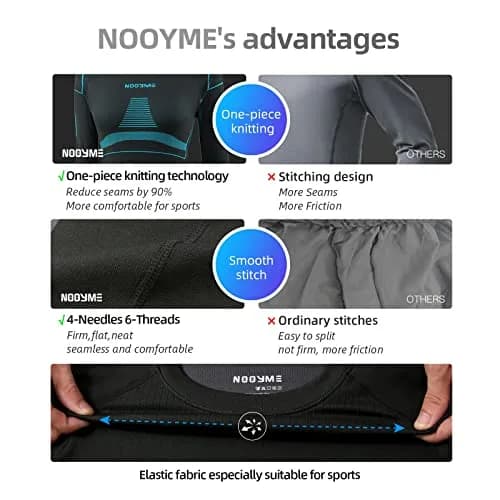NOOYME Thermal Underwear for Women Base Layer Long Johns | Ultra Soft, Moisture Wicking & 4-Way Stretch (70-120 chars) thumbnail 4