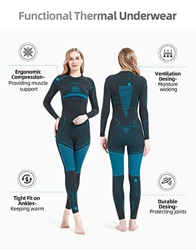 NOOYME Thermal Underwear for Women Base Layer Long Johns | Ultra Soft, Moisture Wicking & 4-Way Stretch (70-120 chars) thumbnail 2
