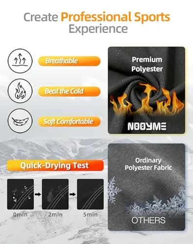 NOOYME Thermal Underwear for Women Base Layer Long Johns | Ultra Soft, Moisture Wicking & 4-Way Stretch (70-120 chars) thumbnail 3