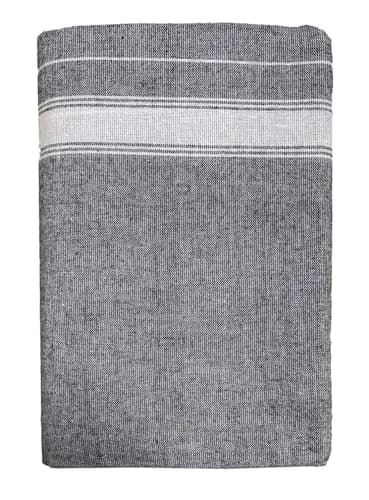 PRAKASAM COTTON Men's Single Dhoti 1.28 X 2.00 mtrs | Fine Quality Pure Cotton Ash thumbnail 3
