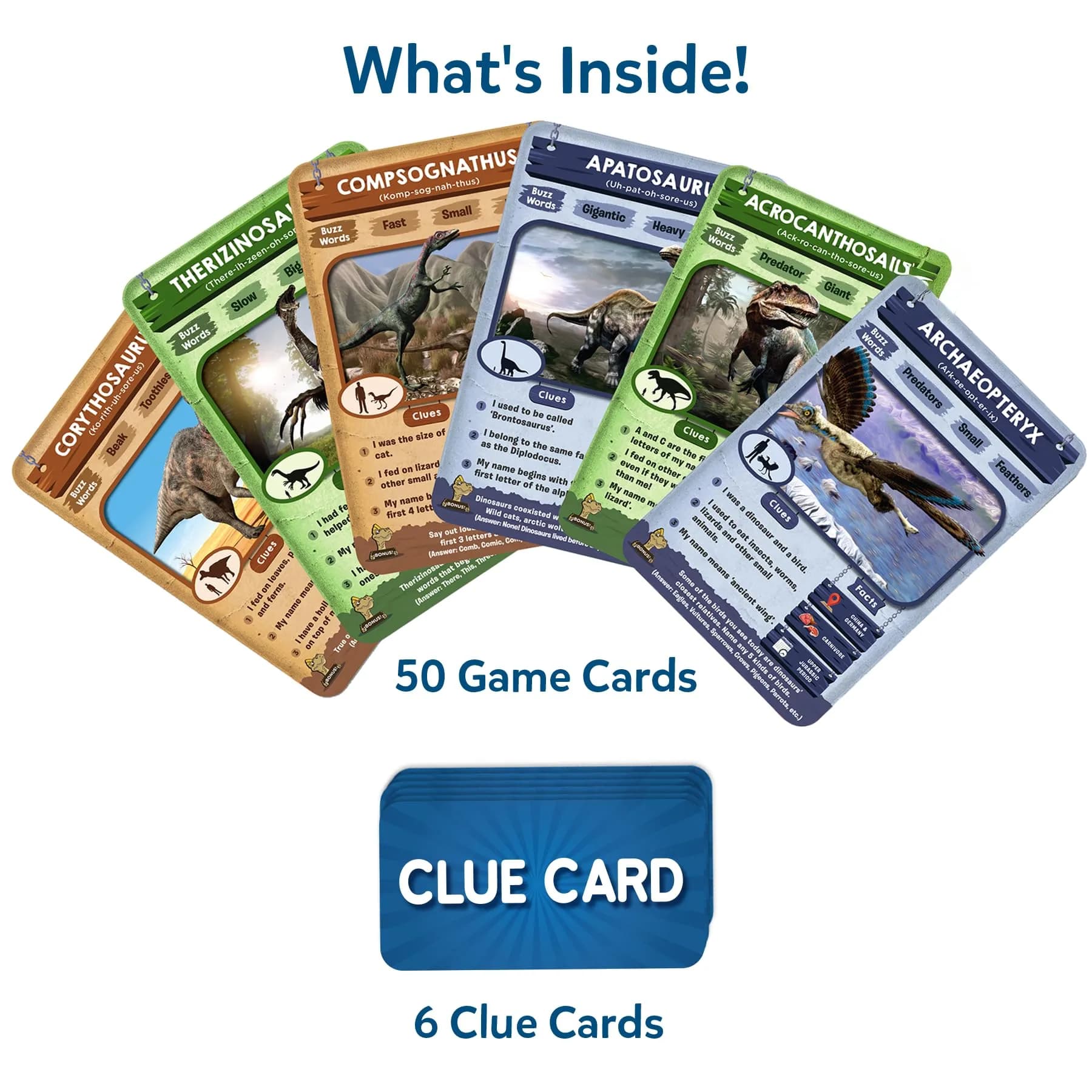 Skillmatics Guess in 10 Dinosaurs Card Game, Educational Travel Toy for Kids Ages 8+ | 50 Game Cards - view 2