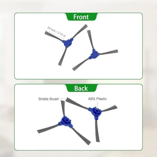 neutop Side Brushes for eufy 11S/12/15C/30C/35C/G30/G40 Series, 12-Pack | Deep Corner & Wall Cleaning thumbnail 3
