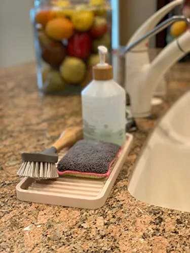 Happitasa Silicone Sink and Surface Organizer Tray, 10"x5.25" | Heat Safe & Dishwasher Safe thumbnail 9