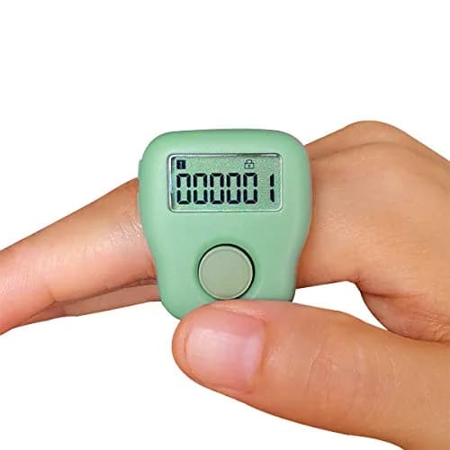 Arvakr Rechargeable Silent Finger Counter with LED | 6 Channels, 999999 Count Range thumbnail 1