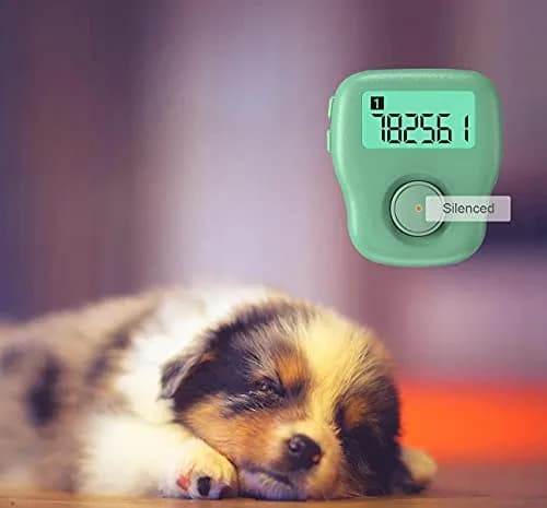 Arvakr Rechargeable Silent Finger Counter with LED | 6 Channels, 999999 Count Range, White thumbnail 5