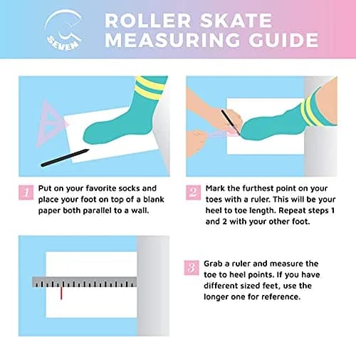 C SEVEN C7skates Quad Roller Skates | Retro Design (Candy Pink, Youth 2) with Wide Wheels & Outdoor Suitability thumbnail 2