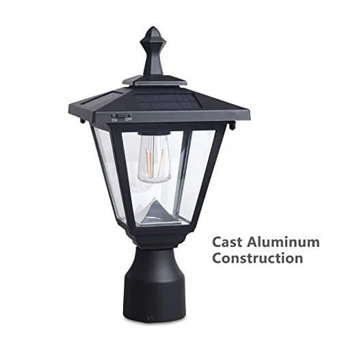KMC LIGHTING Solar Post Light ST4330Q-A | Waterprooff Aluminum Outdoor Garden Lamp thumbnail 4