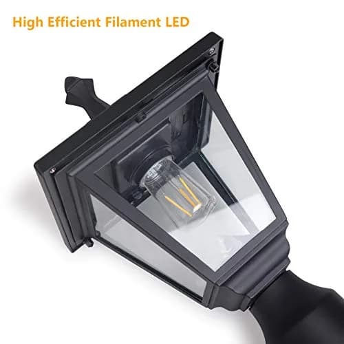 KMC LIGHTING Solar Post Light ST4330Q-A | Waterprooff Aluminum Outdoor Garden Lamp thumbnail 5