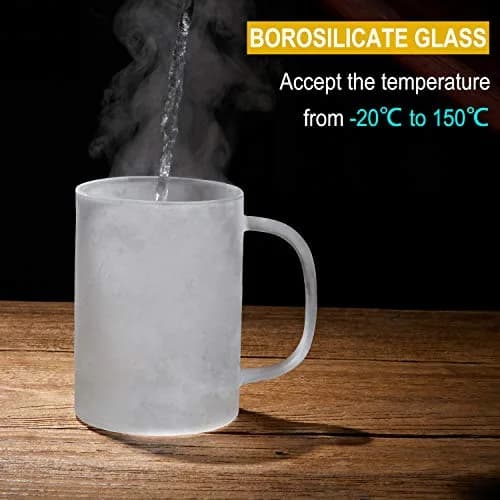 Enindel Glass Tea Mug with Infuser & Lid | 20 OZ Borosilicate, Dishwasher & Microwave Safe thumbnail 3