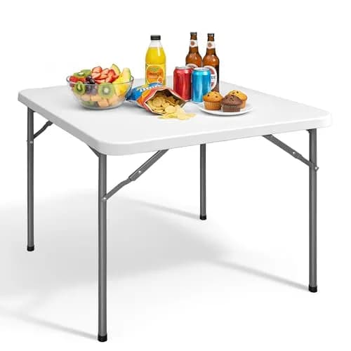 ZENY 3 Foot Portable Folding Table Camping Picnic Table Indoor Outdoor Dining Party Picnic Plastic Table | Lightweight & Durable thumbnail 1