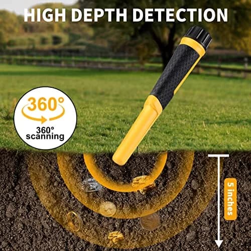 SAKOBS Pinpointer Metal Detector IP68 Waterproof Handheld | Precise 360° Side Scan for Treasure Hunting thumbnail 2