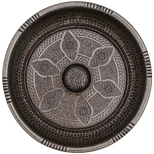 Alisveristime Turkish Hammam Bowl Black 20 cm (7.87 in) | Authentic Zamac with Turkish Motifs thumbnail 4