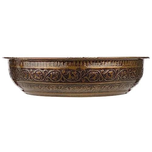 Alisveristime Turkish Hammam Bowl 20 cm (7.87 in) Antique Green | Authentic Zamac Bath Accessory thumbnail 6