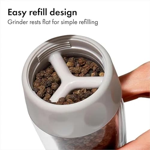 OXO Good Grips Contoured Pepper Grinder with Adjustable Ceramic Mill | Precise, Durable & Stylish (One size, Gray) thumbnail 6