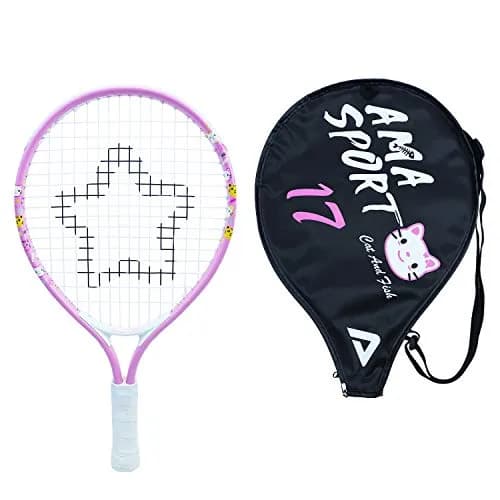 AMA SPORT 17 inch (43.18 cm) Junior Tennis Racket | ITF Play+Stay Certified for Beginners - main product image
