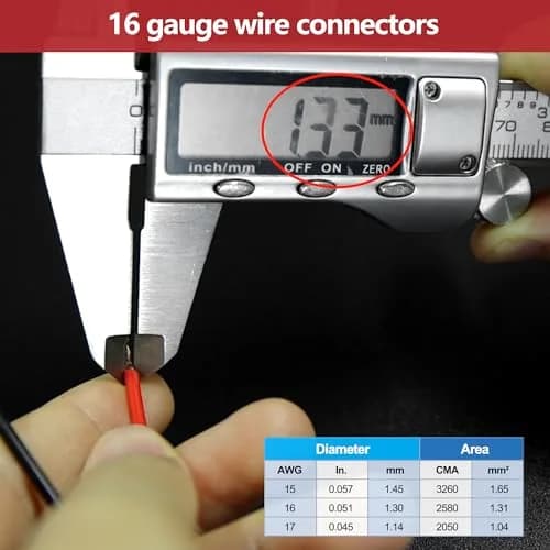 G 3 Pin Waterproof Connector 16AWG Electrical Male Female Wire Plugs (5 Sets, Black) | IP67 Rated for Automotive & Marine Wiring thumbnail 2