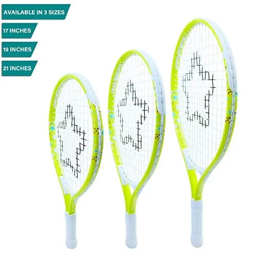 AMA SPORT 17" Junior Tennis Racket with Bag | Lightweight Aluminum Frame for Toddlers thumbnail 6