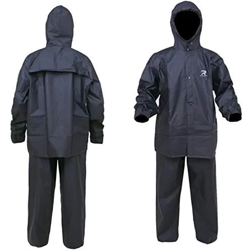 RainRider Ultra-Lite Rain Suit Waterproof Raincoat with Pants XL | 100% EVA, Breathable & Easy Wear thumbnail 4