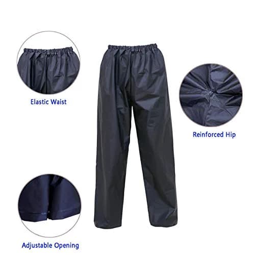 RainRider Ultra-Lite Rain Suit Waterproof Raincoat with Pants XL | 100% EVA, Breathable & Easy Wear thumbnail 5