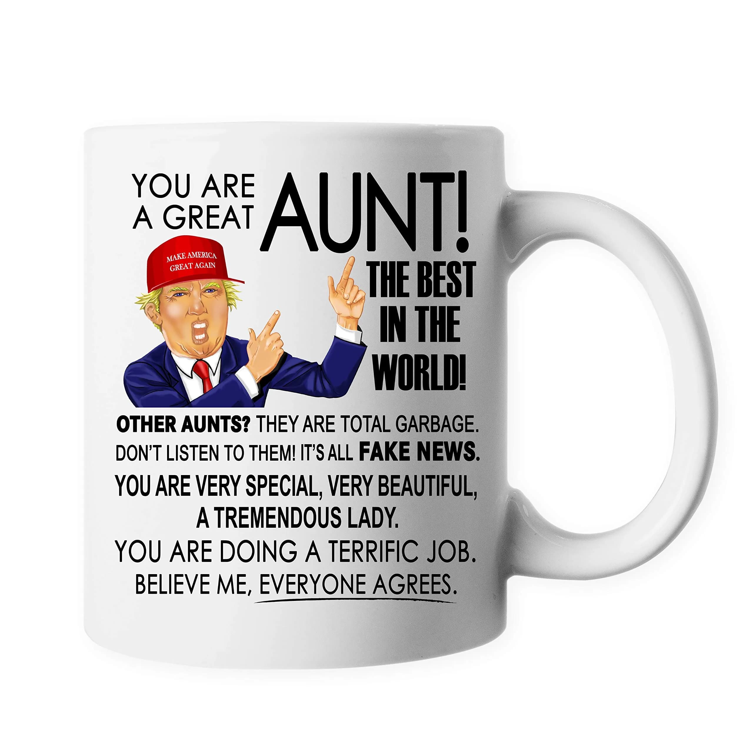 Promotion & Beyond Great Aunt Ceramic Coffee Mug 414ml (14 Oz) | Funny Gift for Aunt — Aunt